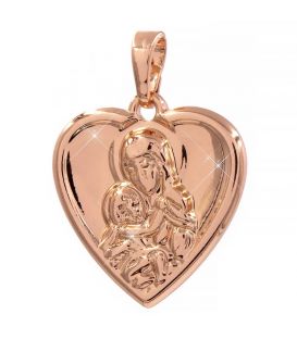 Подвеска позолота Ладанка "Образ Богородицы в сердце"