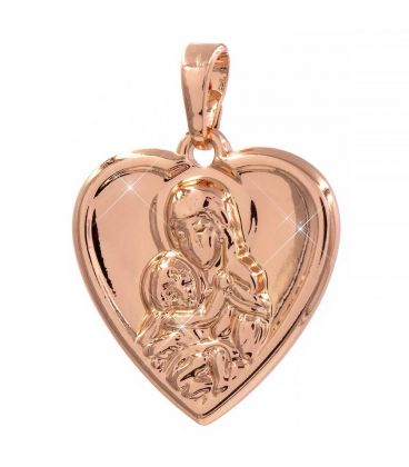 Підвіска Xuping позолота Ладанка "Образ Богородиці у серці" медзолото