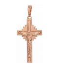 Хрестик з розіп'ятим Ісусом, позолота (1,8/3,1см)