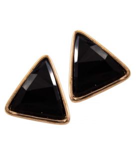 Серьги-гвоздики "Бол. треуг.кам."