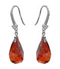 Сережки Swarovski Гранена крапля на гачку