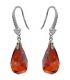 Сережки Swarovski Гранена крапля на гачку