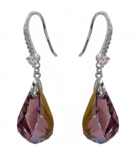 Сережки Swarovski Гранена крапля на гачку