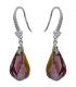 Сережки Swarovski Гранена крапля на гачку