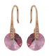 Серьги лим. позолота Swarovski Crystals 3 см