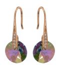 Серьги лим. позолота Swarovski Crystals 3 см