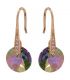 Сережки лім. позолота Swarovski Crystals 3 см