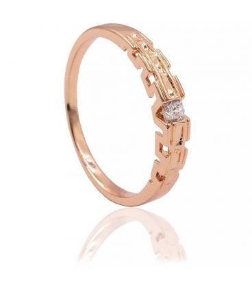 Кольцо позолота Греческий орнамент (Медицинское золото)