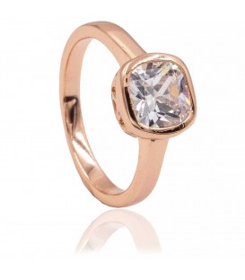 Кільце позолота "Квадратний камінь" (Медичне золото)