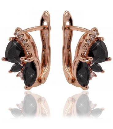 Сережки Xuping класичні «Пелюстки» (Медичне золото)