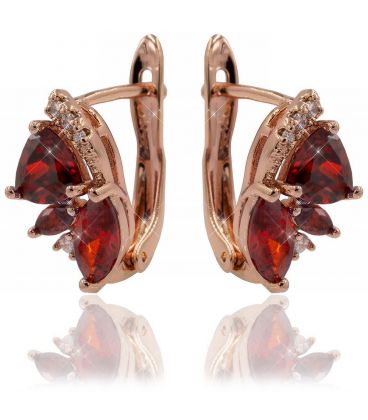 Сережки Xuping класичні «Пелюстки» (Медичне золото)