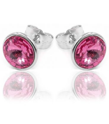 Серьги-гвоздики Swarovski родиум
