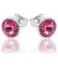 Сережки-гвоздики Swarovski родіум