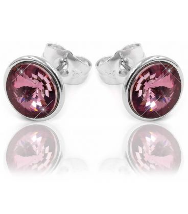 Серьги-гвоздики Swarovski родиум