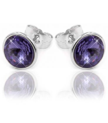 Серьги-гвоздики Swarovski родиум