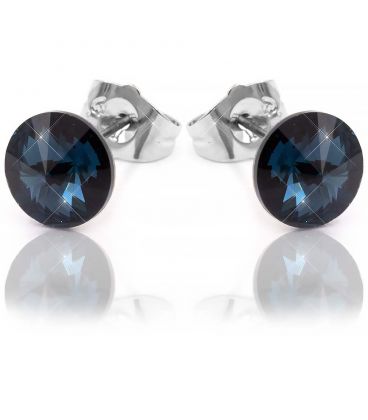Сережки-гвоздики Swarovski родіум