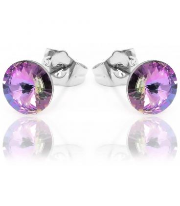 Серьги-гвоздики Swarovski родиум