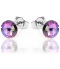 Серьги-гвоздики Swarovski родиум