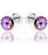 Сережки-гвоздики Swarovski родіум