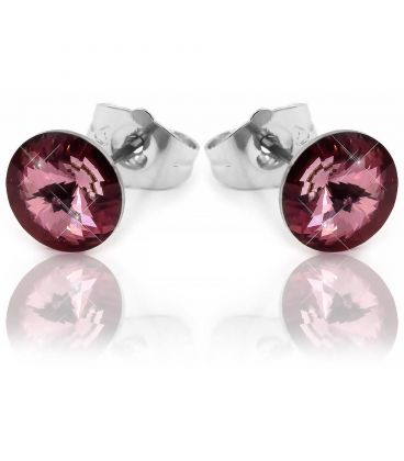 Сережки-гвоздики Swarovski родіум