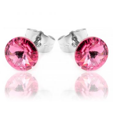 Сережки-гвоздики Swarovski родіум