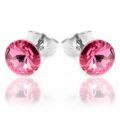 Серьги-гвоздики Swarovski родиум