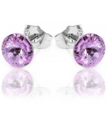Серьги-гвоздики Swarovski родиум