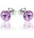 Сережки-гвоздики Swarovski родіум