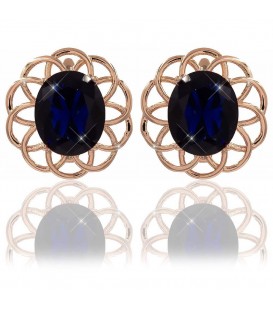 Сережки позолота Великий овал