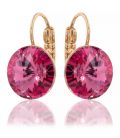 Серьги лимонная позолота Swarovski Crystals 1,2 см