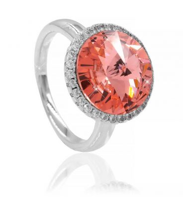 Кольцо Swarovski Круг 1,2 см в оправе мелких камней