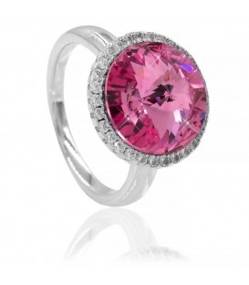 Кільце Swarovski Коло 1,2 см в оправі дрібного каміння
