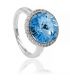 Кольцо Swarovski Круг 1,2 см в оправе мелких камней