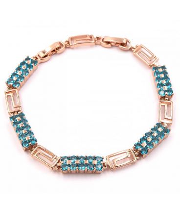 Браслет позолота "Полосочки из камней"