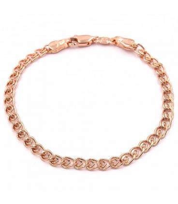 Браслет позолота плетение "лав" 0,4/17см 