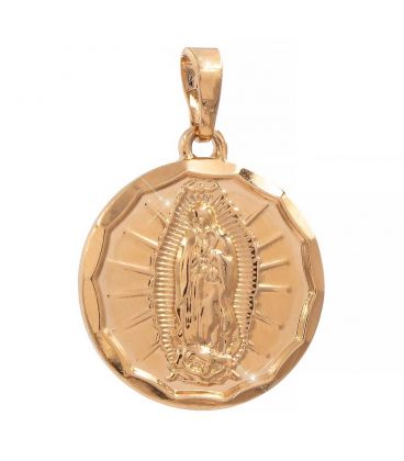 Підвіска лимонна позолота Образ Богородиці 1,8 см