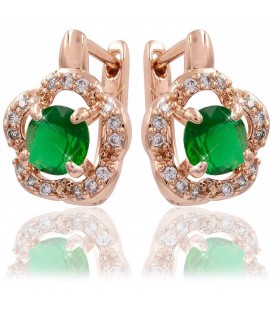 Серьги позолота Цветочек