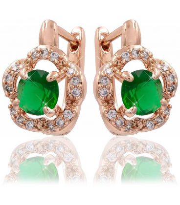 Сережки позолота Квіточка