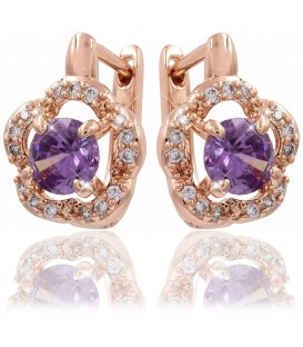 Серьги позолота Цветочек