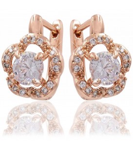 Сережки Xuping позолота Квіточка медичне золото