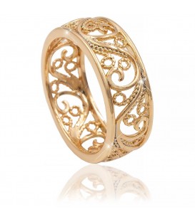 Кільце лимонна позолота (Медичне золото)