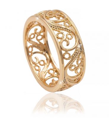 Кільце лимонна позолота (Медичне золото)