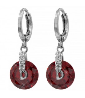 Сережки-підвіски родій