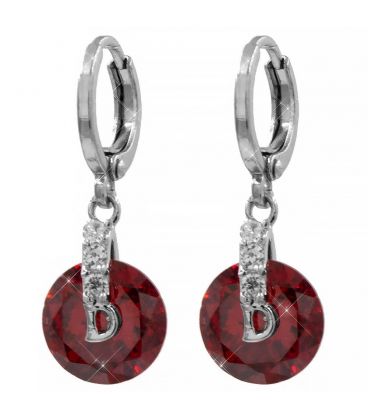 Серьги-подвески родий