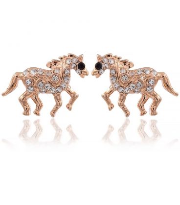 Серьги-гвоздики “Лошадка” 