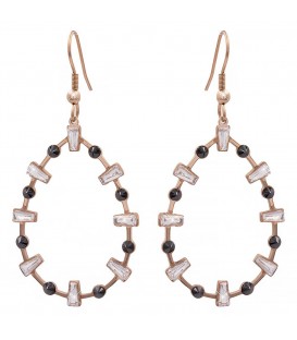 Сережки-підвіски "Крапля" сталь