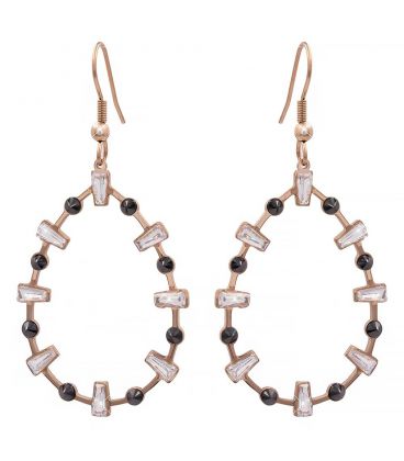 Серьги-подвески “Капля” сталь