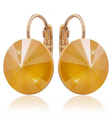 Серьги Swarovski позолота (Медицинское золото) 