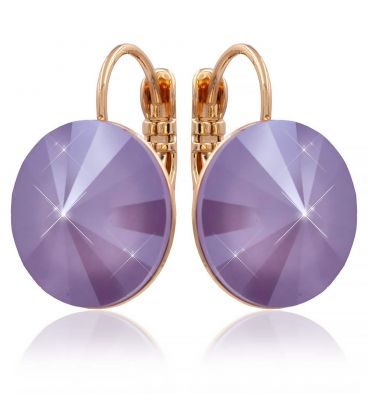 Сережки Swarovski позолота (Медичне золото)