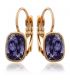 Сережки Swarovski лимонна позолота (Медичне золото)